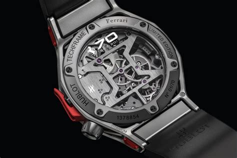 montre hublot ferrari 70 ans prix|Hublot Techframe Ferrari 70 Years Tourbillon Chrono. Hands.